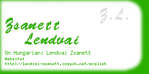 zsanett lendvai business card